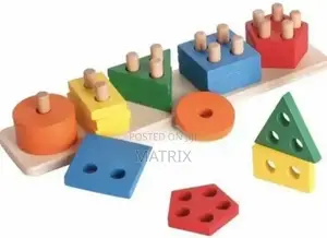Kids Play Color Stackable Wooden Board
