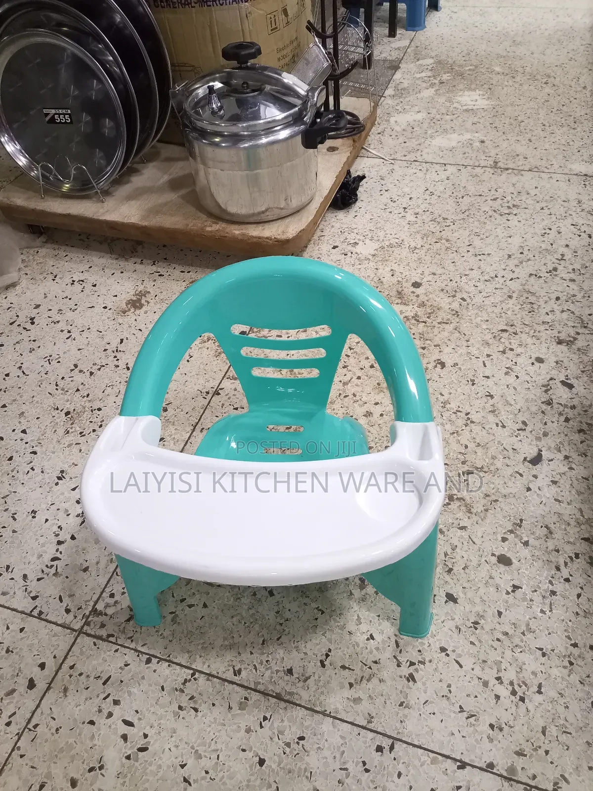 Comfortable Baby Feeding Seating Plastic Chair See