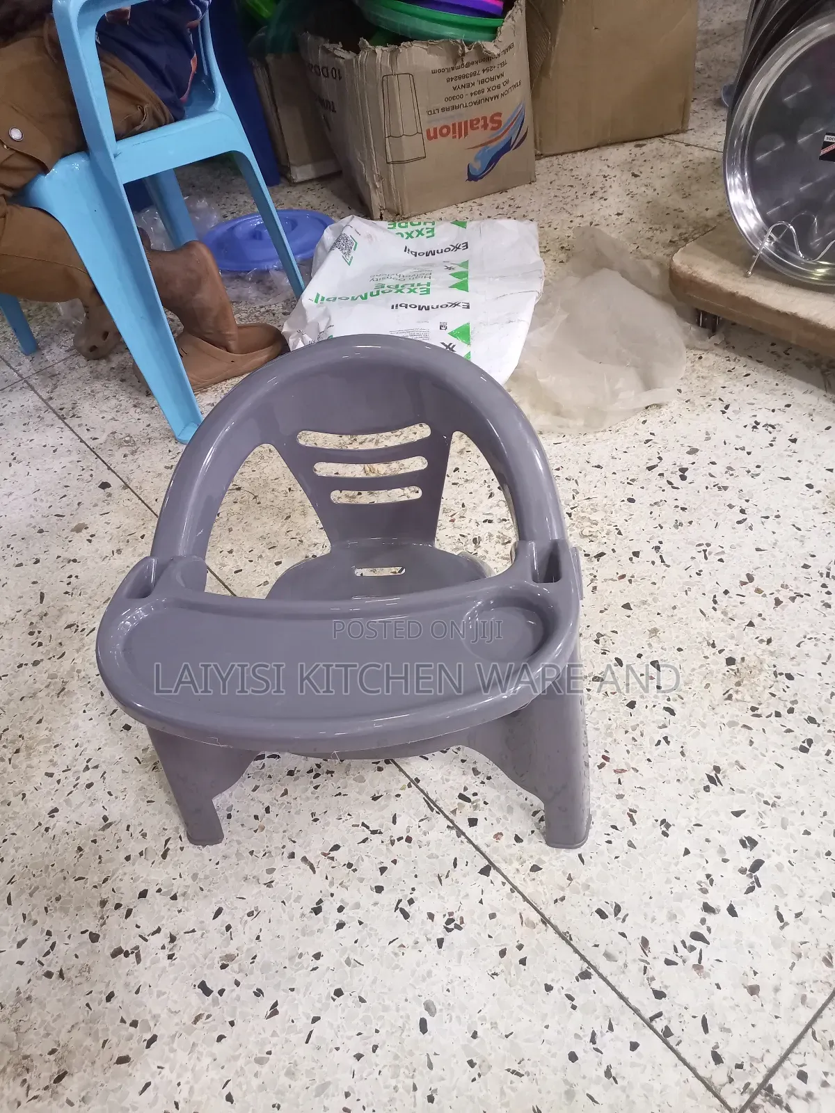 Comfortable Baby Feeding Seating Plastic Chair See