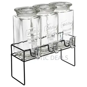 Triple Glass Juice Dispenser With Stand