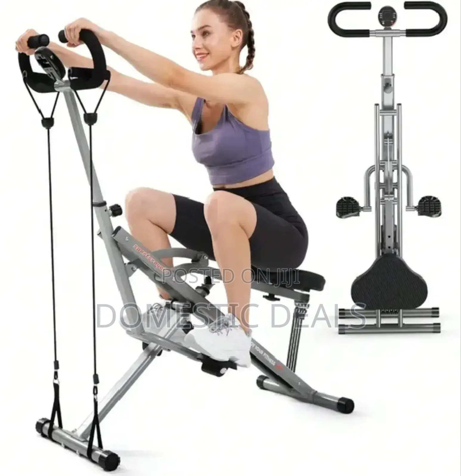 Pink Squat Machine for Home,Rodeo Core Exercise Machine,