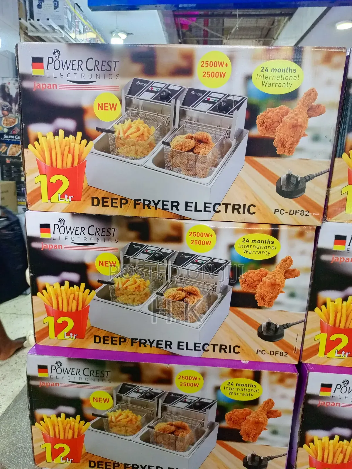 Power Crest Electric Deep Fryer, Model Pc-Df82.