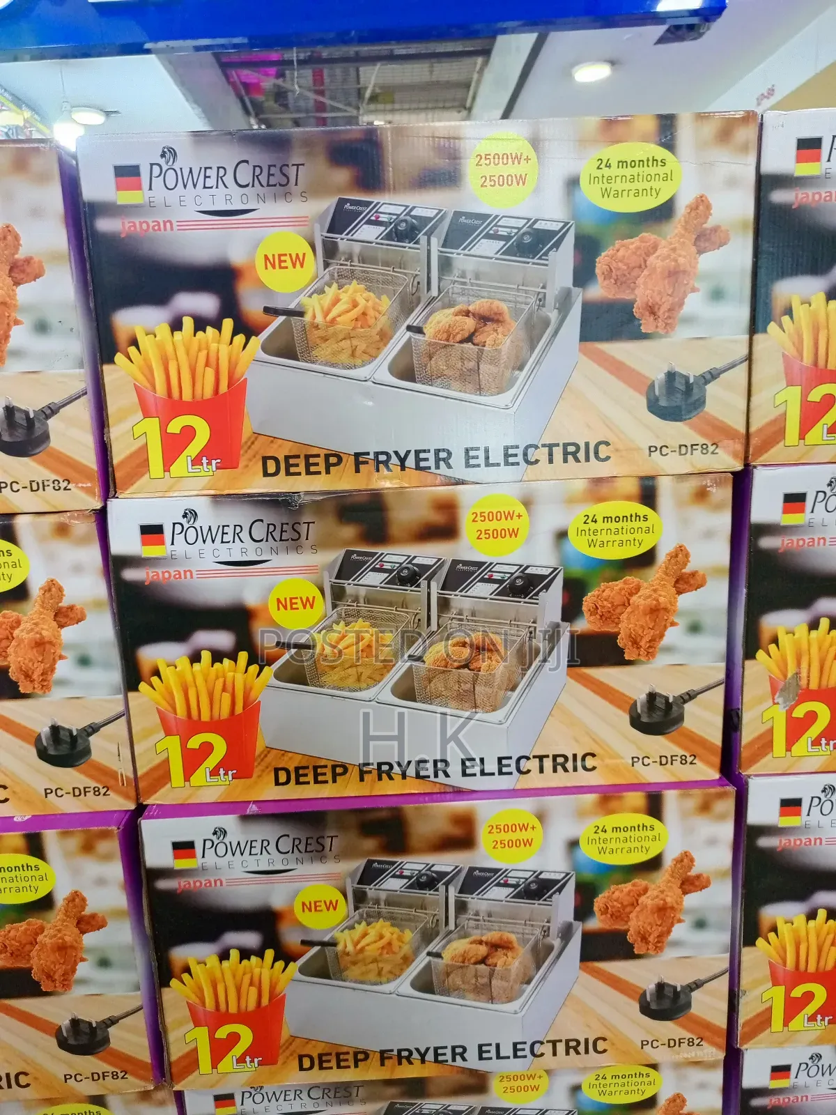 Power Crest Electric Deep Fryer, Model Pc-Df82.
