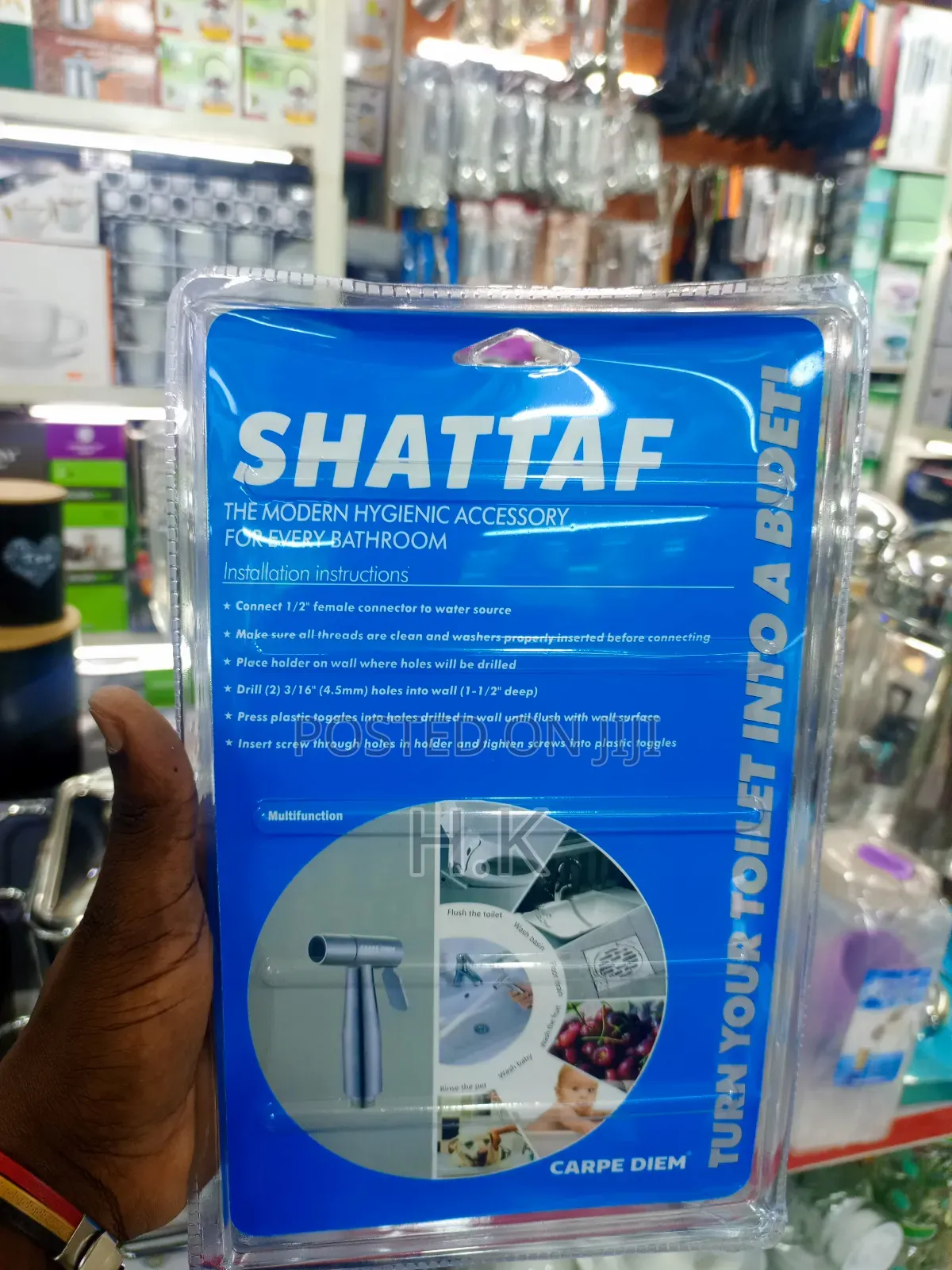 Shattaf" Water-Saving Bidet Sprayer.
