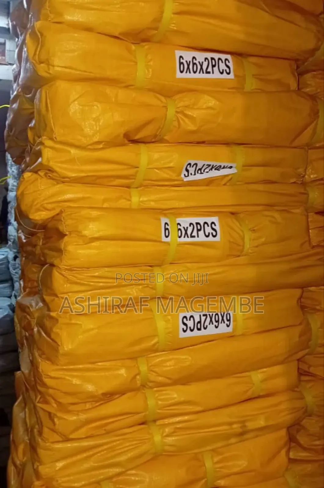 Tarpaulin S Yellow 6x6
