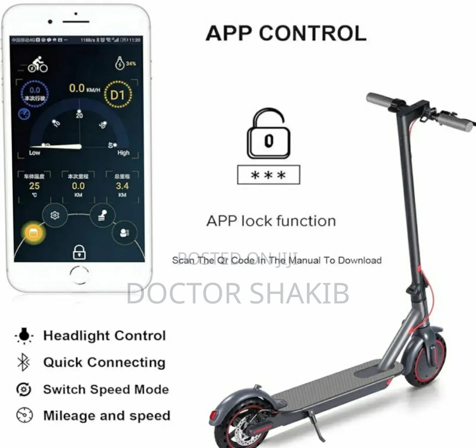 Affordable Adult Electric Rechargeable Smart Scooter
