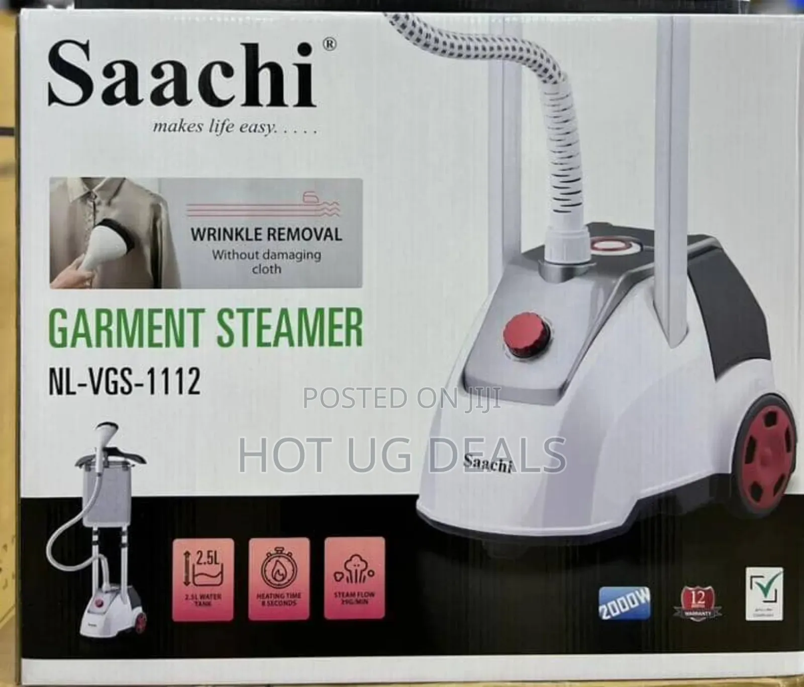 Saachi Garment Steamer 2.5l, Ironing Board, 11 Steam Levels