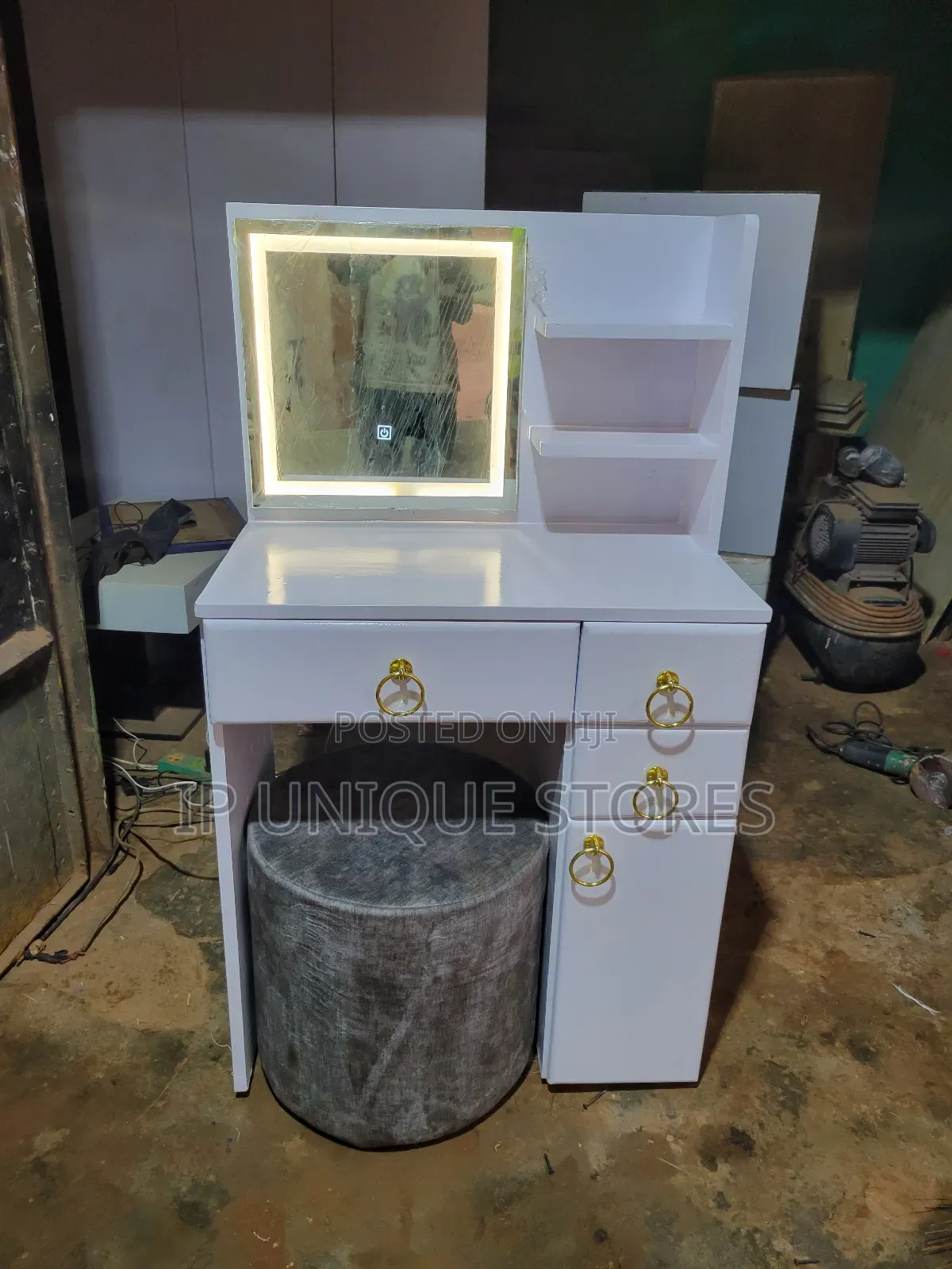 Dressing Mirror Made Out of Wood