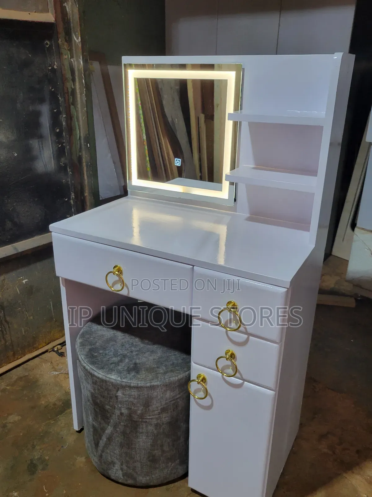 Dressing Mirror Made Out of Wood