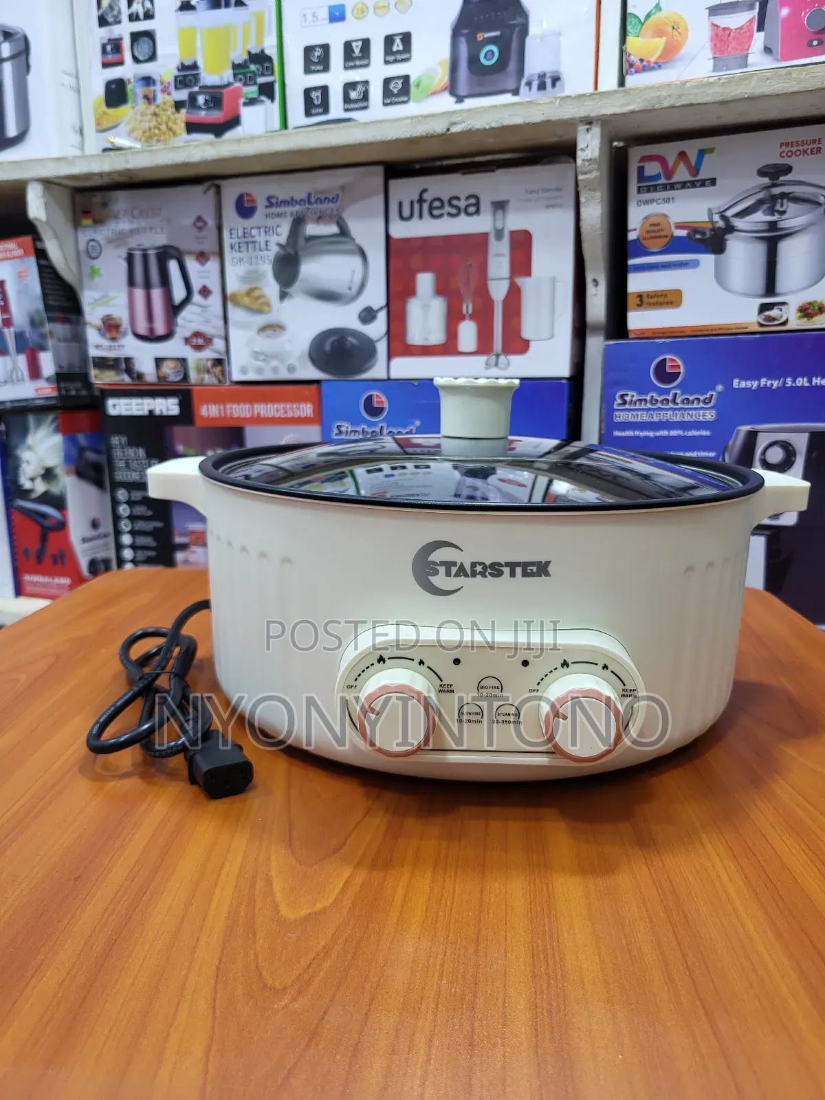 Startech Stainless Electric Multi-Cooker With Divider