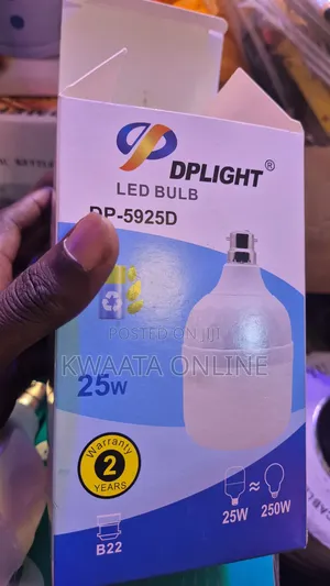 Dp Light 25w Rechargeable/Emergency Bulb With Pin Connection