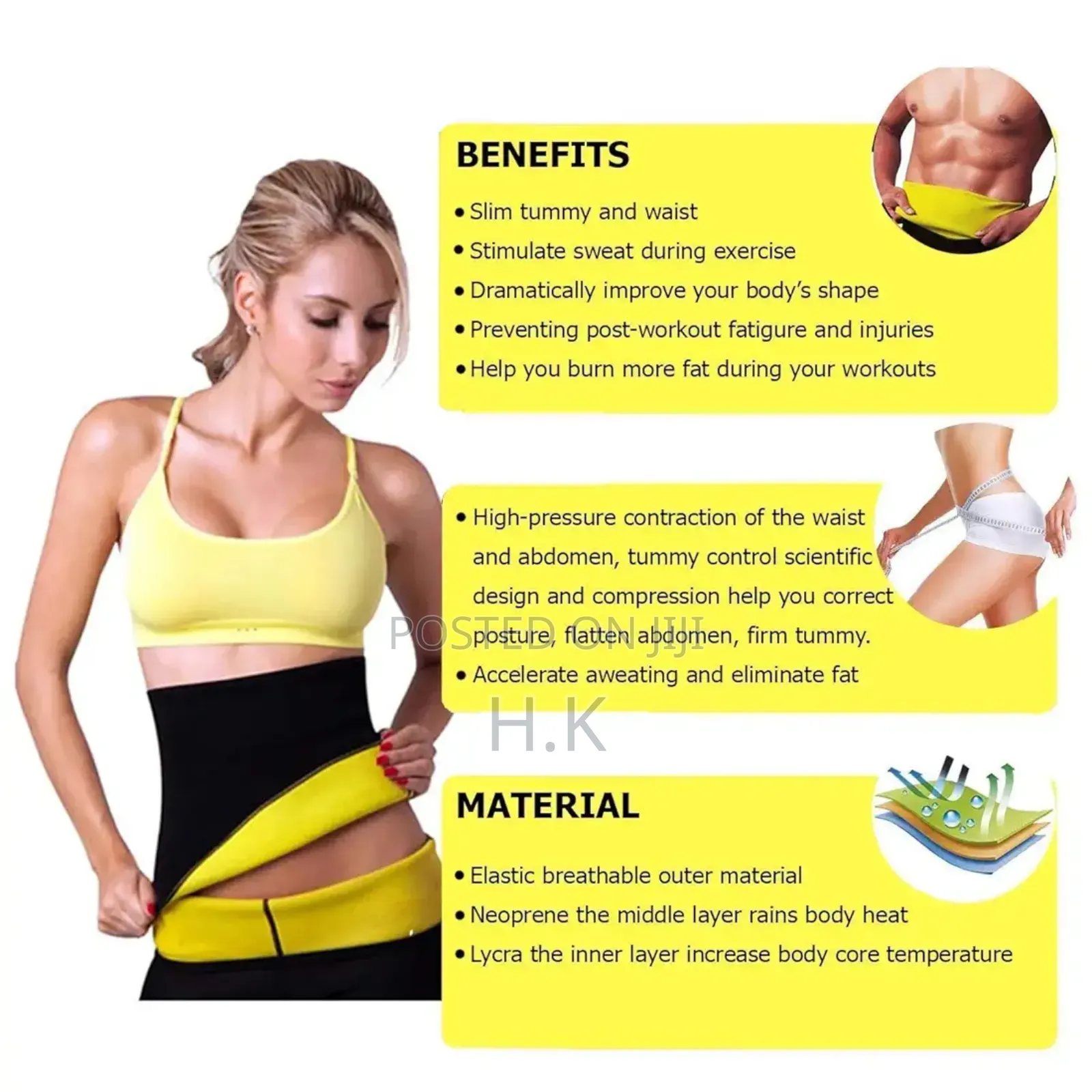 Sweat Belt for Women Weight Loss