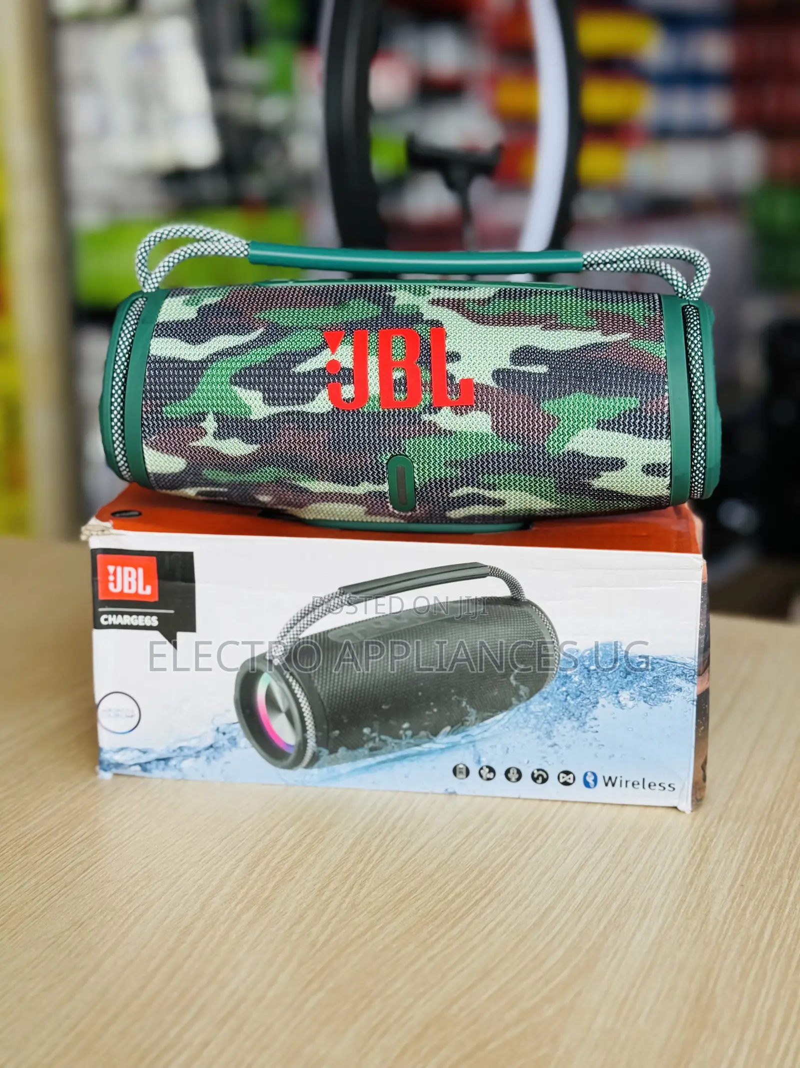 JBL Charge 6 Portable Bluetooth Speaker.