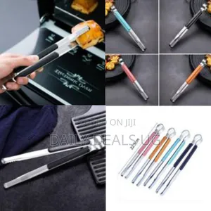 Stainless Steel Kitchen Tongs Small Barbecue Grill Cooking Tongs BBQ