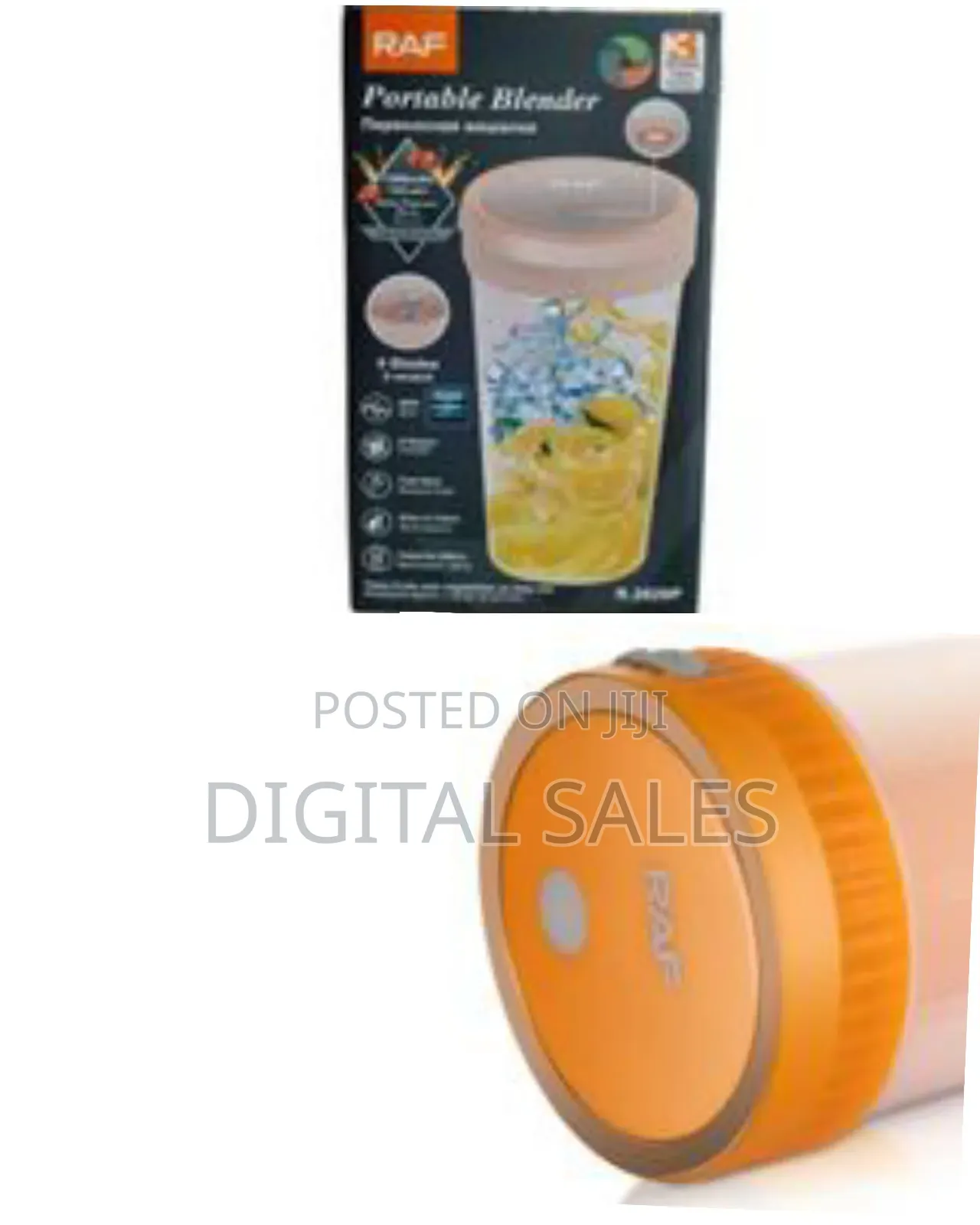 Raf 300ml Mini Personal Portable Blender, Usb Rechargeable 8 Juice