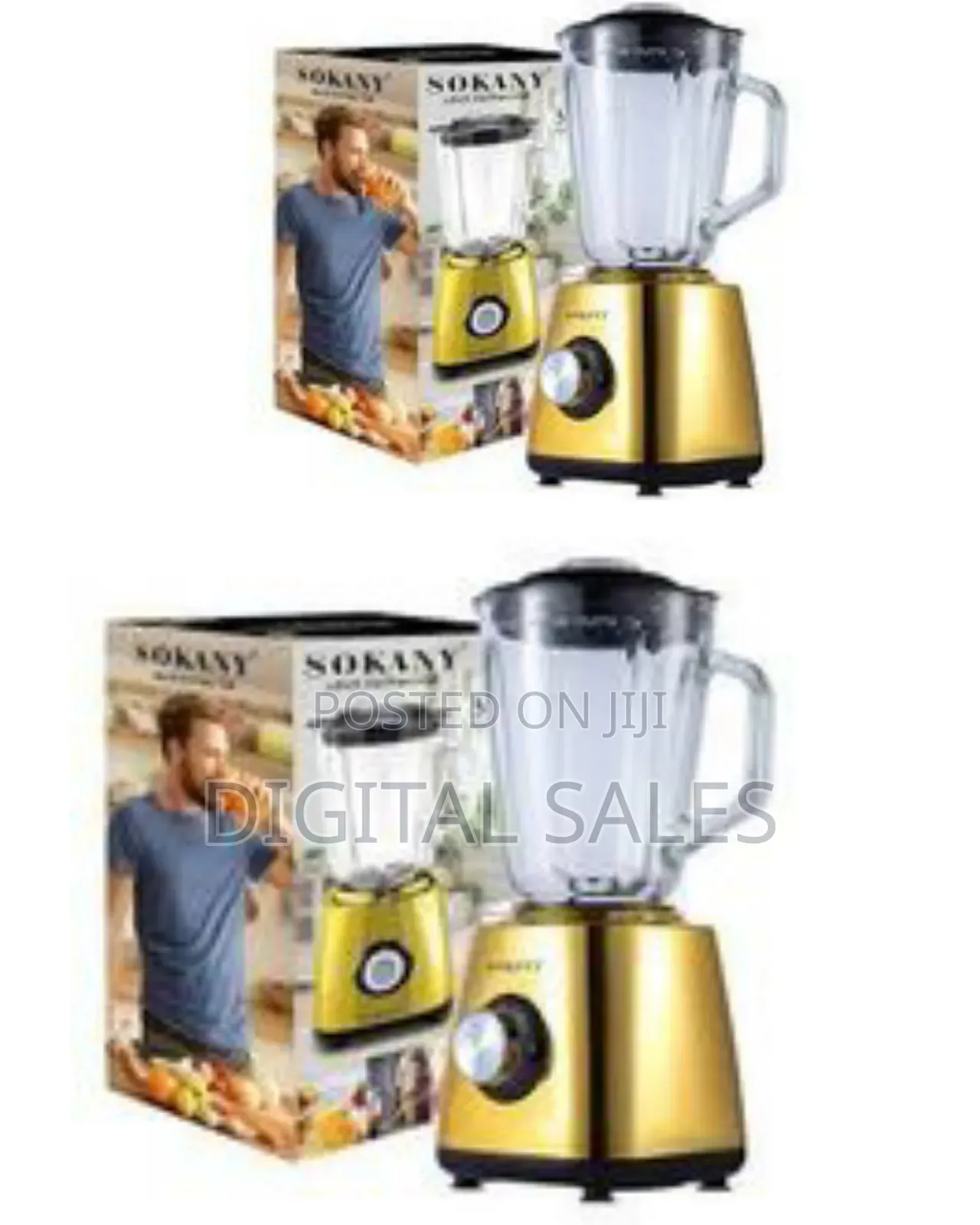 Sokany 2 in 1 Coffee Grinder and 1.5l Glass Jar Blender 500w