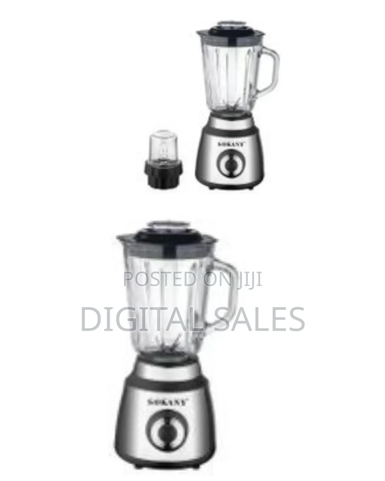 Sokany 2 in 1 Coffee Grinder and 1.5l Glass Jar Blender 800w High Powe
