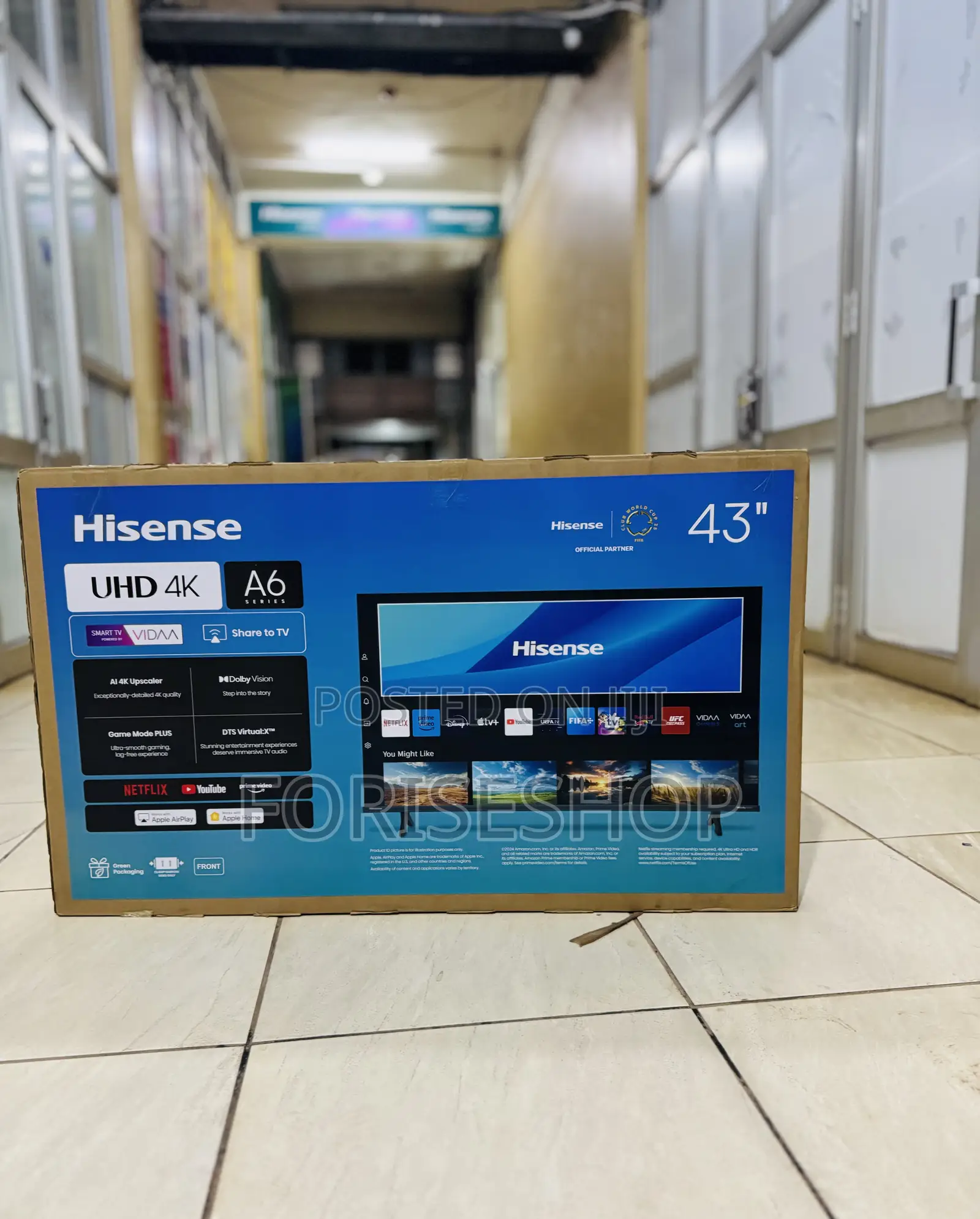 Hisense 43inch Uhd Bluetooth Frameless TVS Available