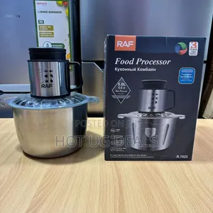 Raf 5 Liter Stainless Steel Food Processor 1000 Watt - Silver.