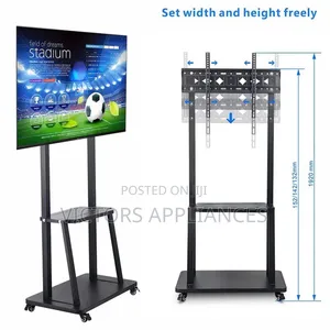 Heavy Duty Mobile Tv Stand Trolley Can Carry Upto 75inch Tv
