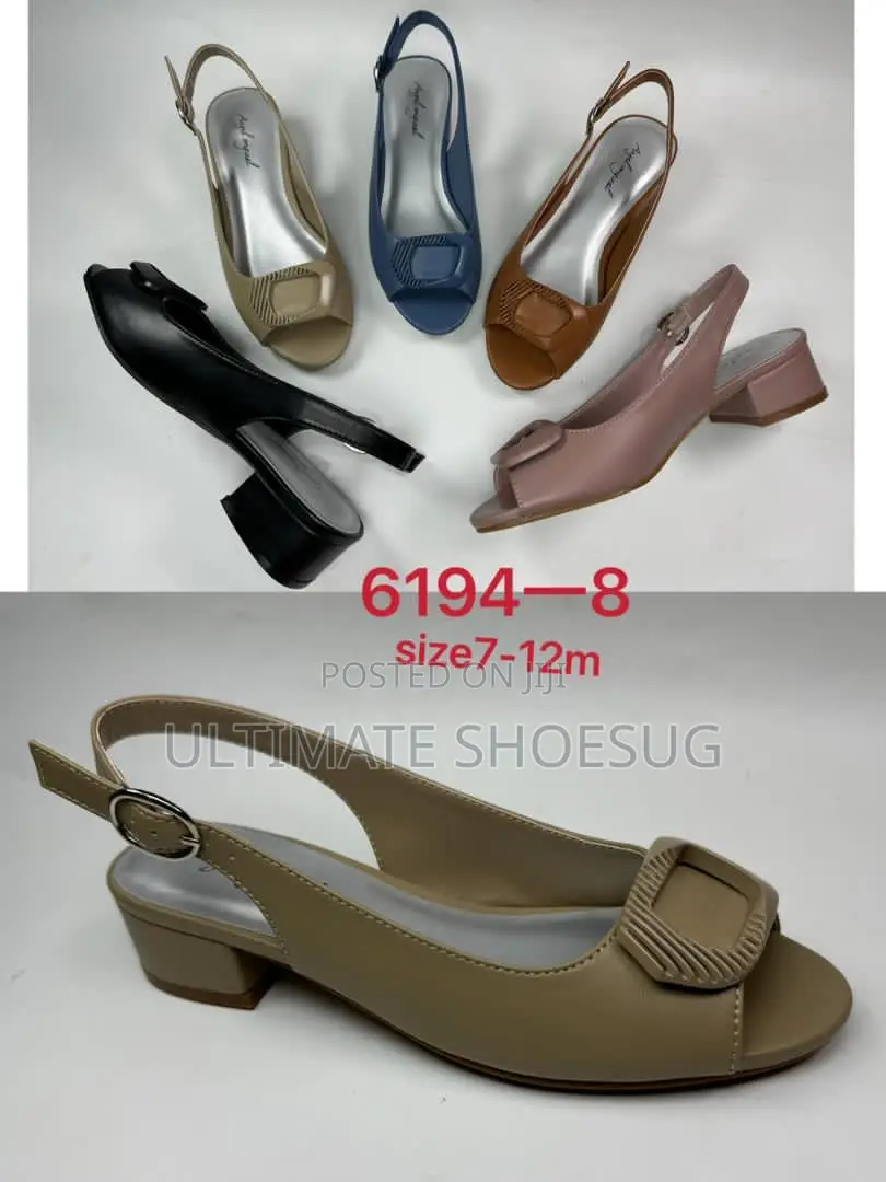 Angel Show Short Heel Peep-Toe Shoes