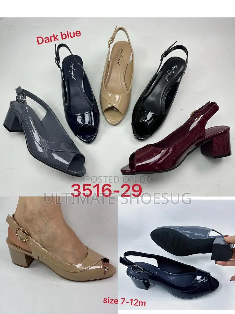Angel Show Short Heel Peep-Toe Shoes