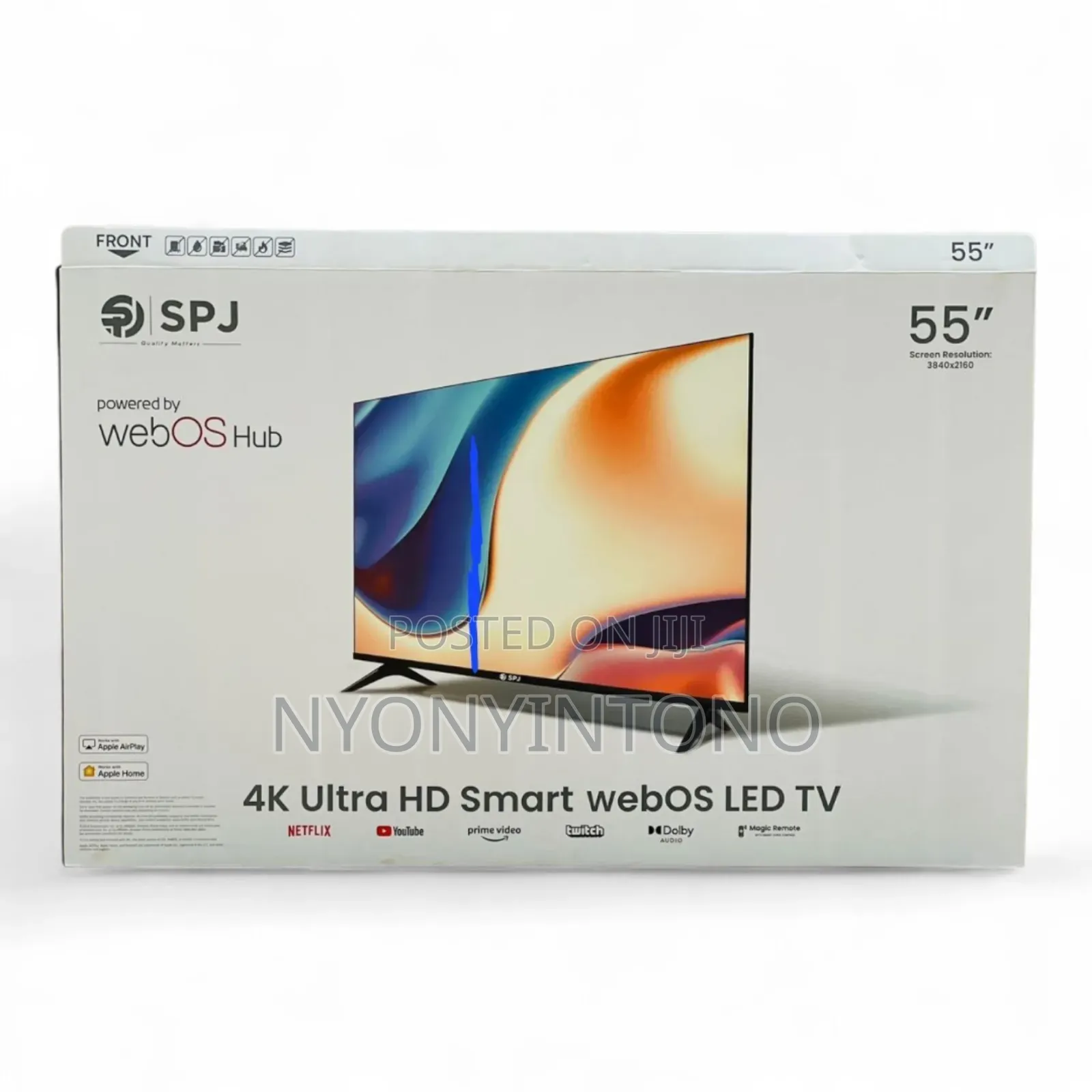 SPJ 55" Smart Flameless Uhd Tv With Inbuilt Free to Air Decoder