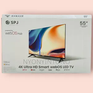 SPJ 55" Smart Flameless Uhd Tv With Inbuilt Free to Air Decoder