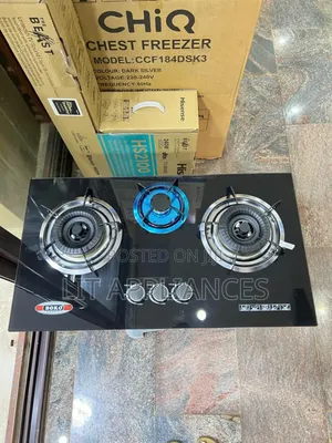 Boko 3 Burner Gas Stove With Auto Ignition and Auto Gas Cut Off.