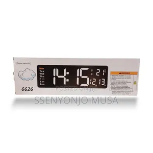 Led Digital Wall Clock 13/16 Inch, Remote Control, Dual Alarm.