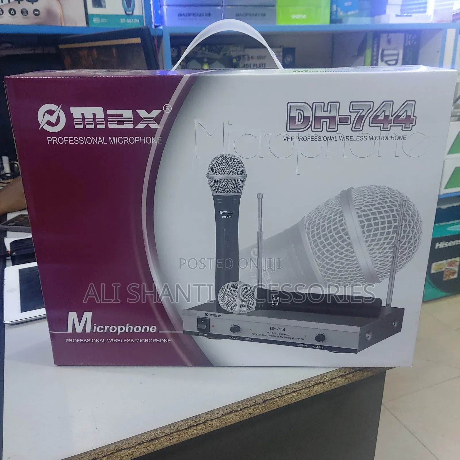 Max Professional Wireless Microphone/Wireless Microphone Max Dh-744
