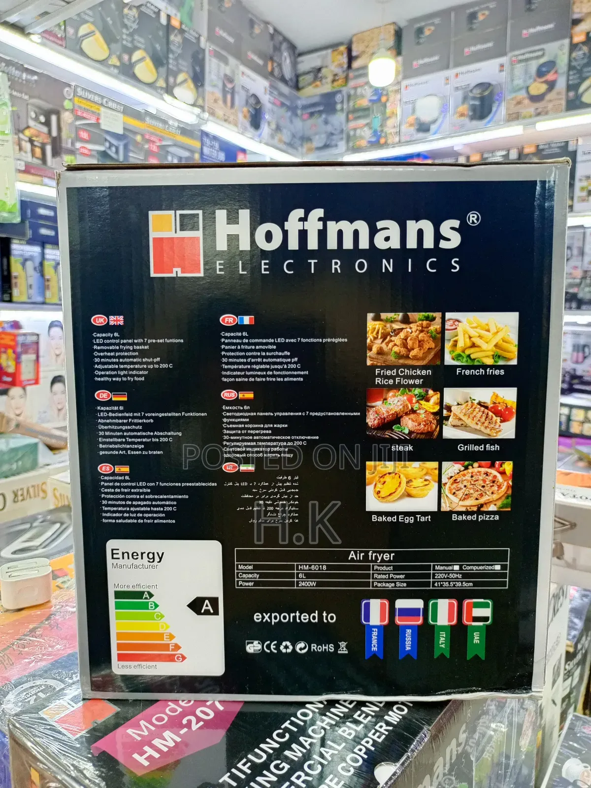 6l Hoffmans Hm-6018 Air Fryer.