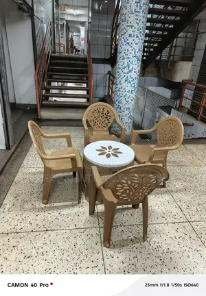 Garden Plastic Chairs and Table Set