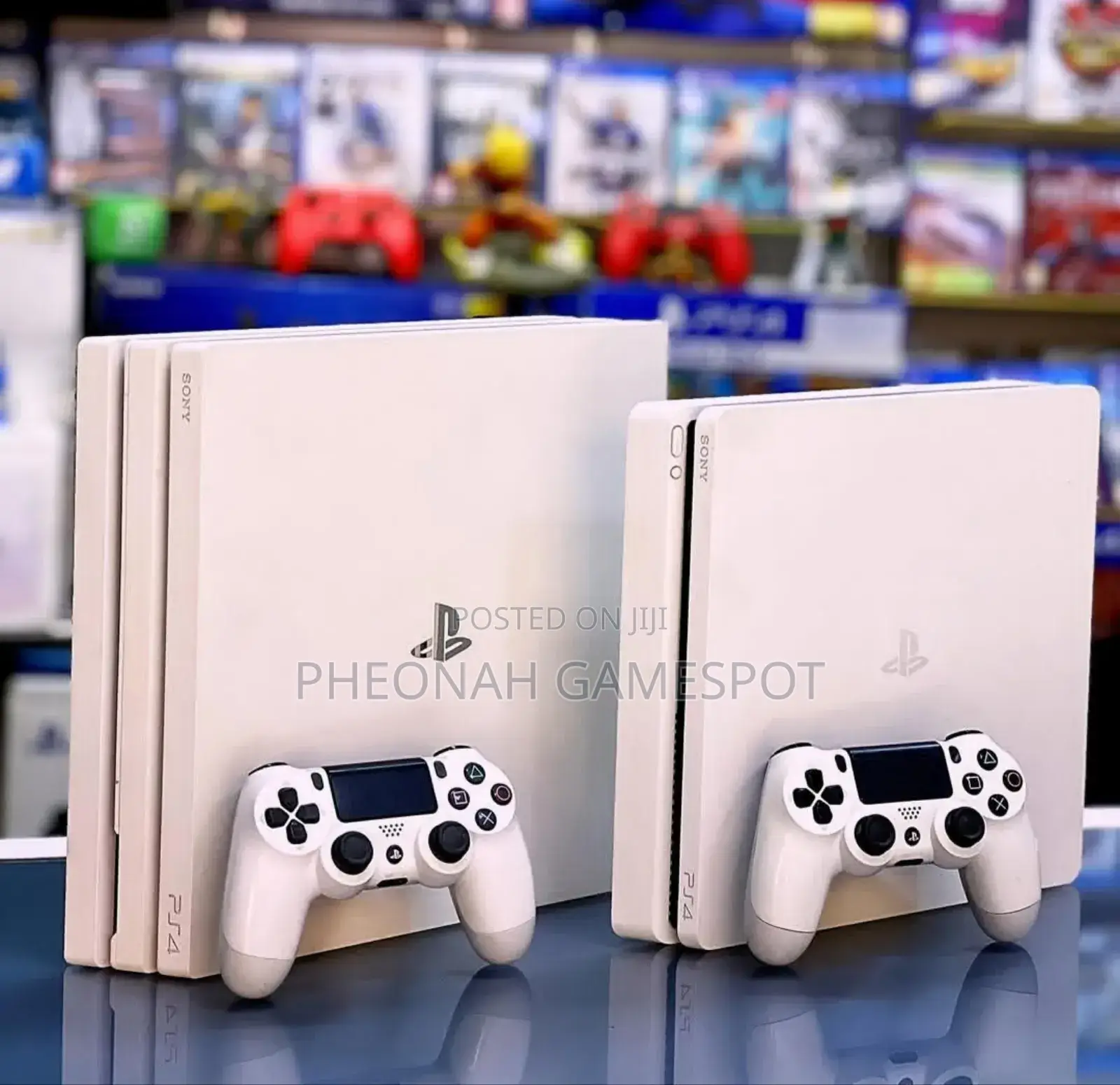 Playstation 4 Slim and Playstation 4 Pro Bundled Together Combo.