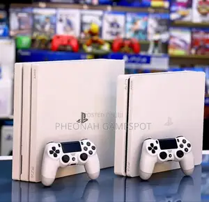 Playstation 4 Slim and Playstation 4 Pro Bundled Together Combo.