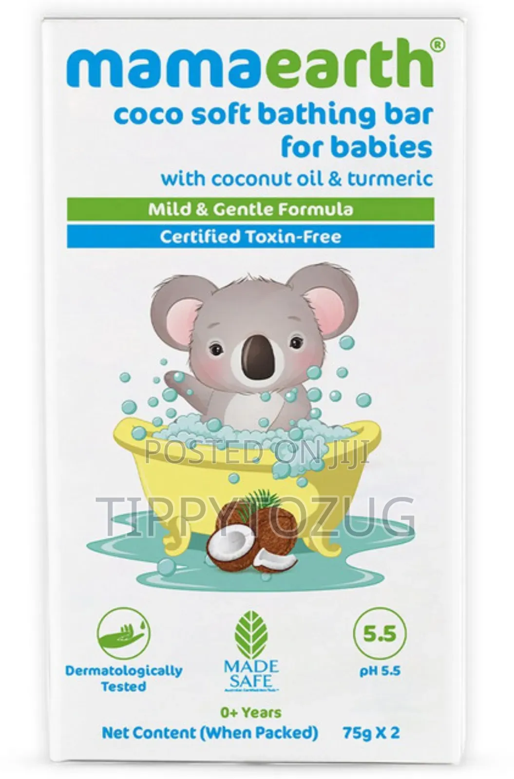 Mama Earth 2 in 1 Bar Soap With Turmeric and Coconut Milk