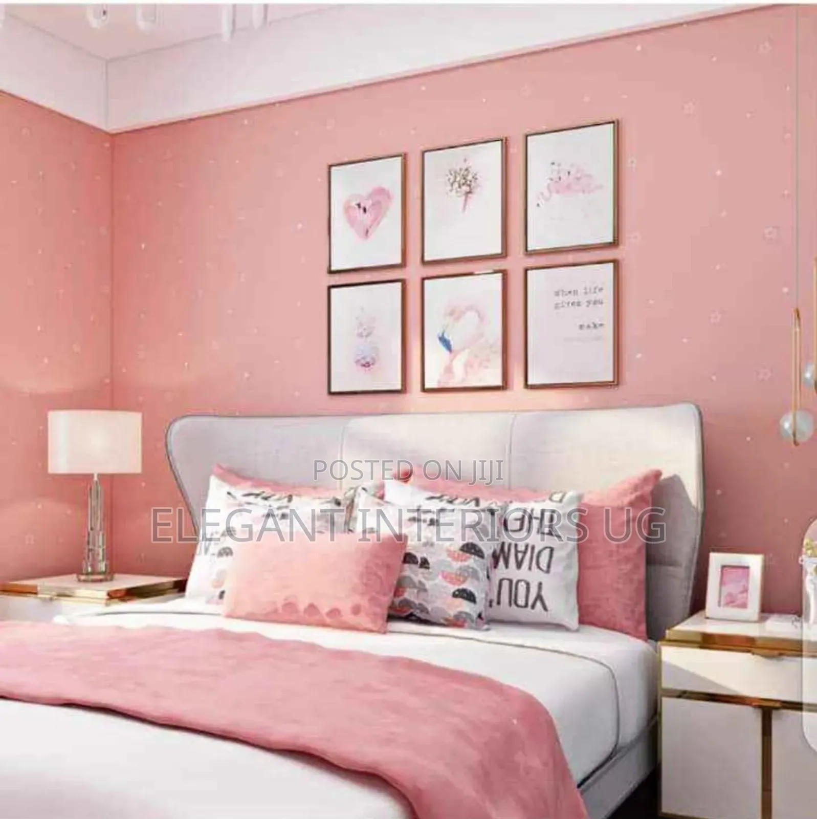 Elegant Wall in Pink Available at Cheap Price