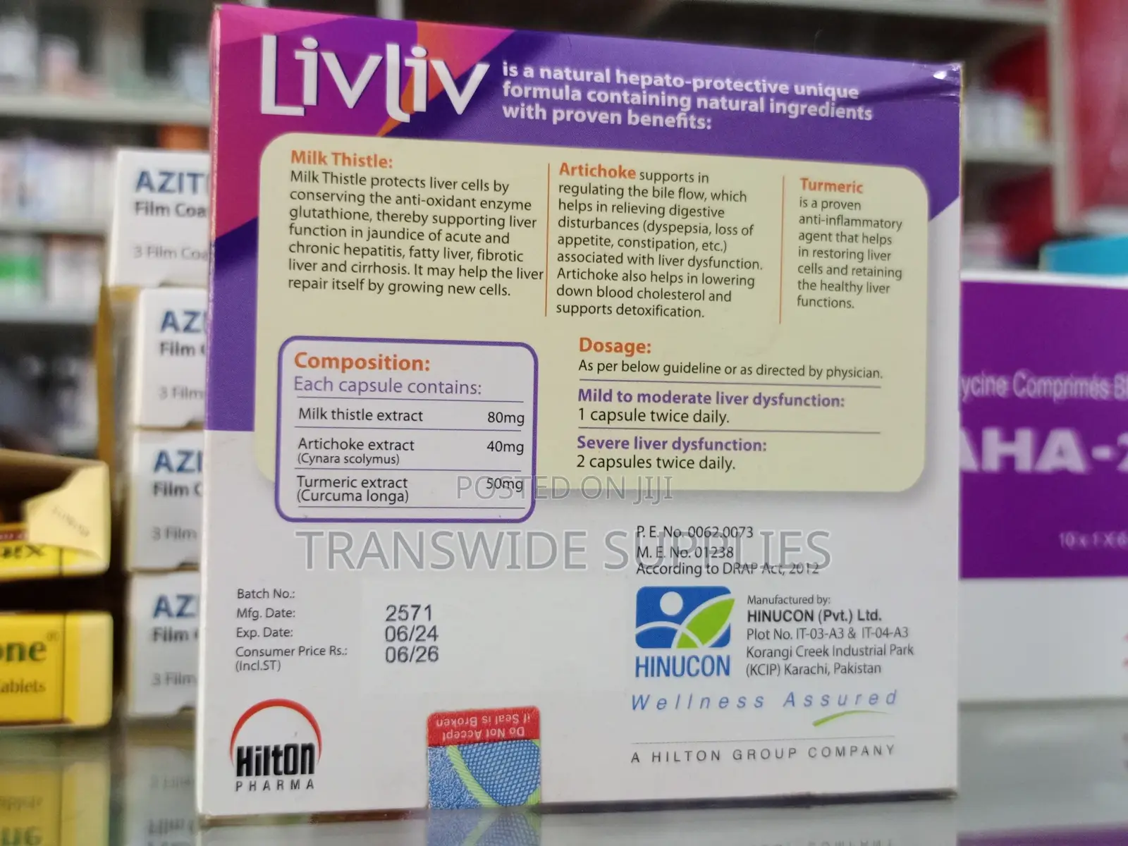 Livliv 20 Caps Herbal Liver Supplement - For Healthy Liver - Pakistan