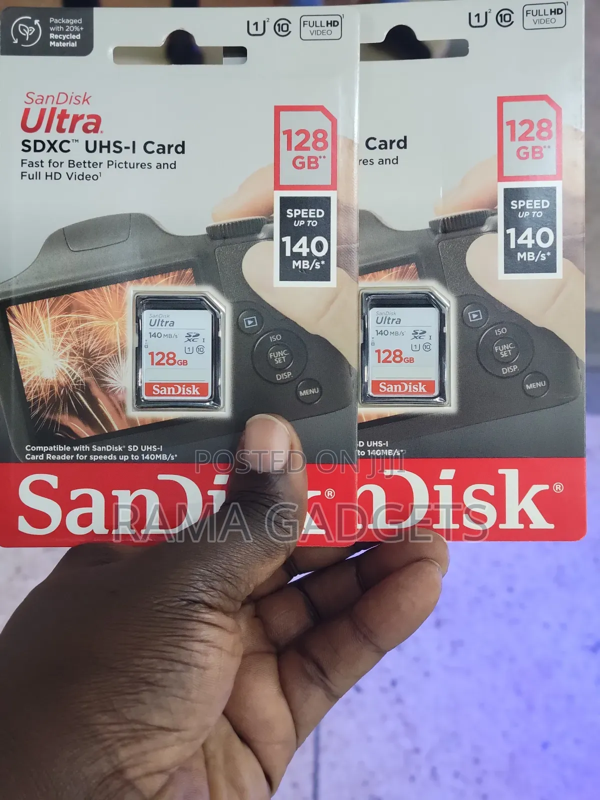 Sandisk 128gb Ultra SDXC Uhs-I Memory Card – Up to 140mb/S,