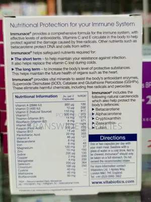 Immunace 30cps - Maintains Healthy Immune Resistance Cell Protection