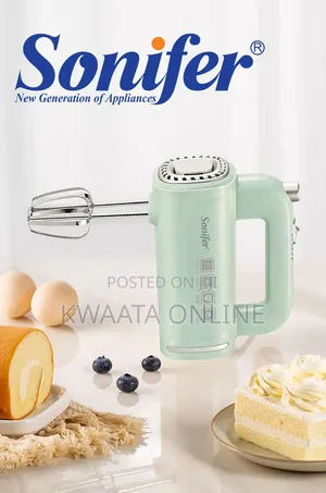 Sonifer Sf-7034 Egg Beater Plastic Hand Held Electric Food Cake Mixer