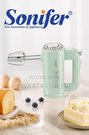 Sonifer Sf-7034 Egg Beater Plastic Hand Held Electric Food Cake Mixer