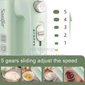Sonifer Sf-7034 Egg Beater Plastic Hand Held Electric Food Cake Mixer