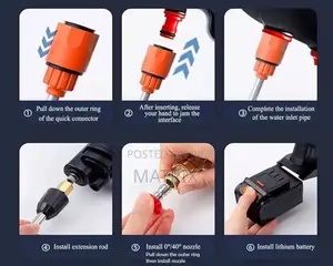 48v High Pressure Car Washer Or Water Sprayer With 2 Batteries