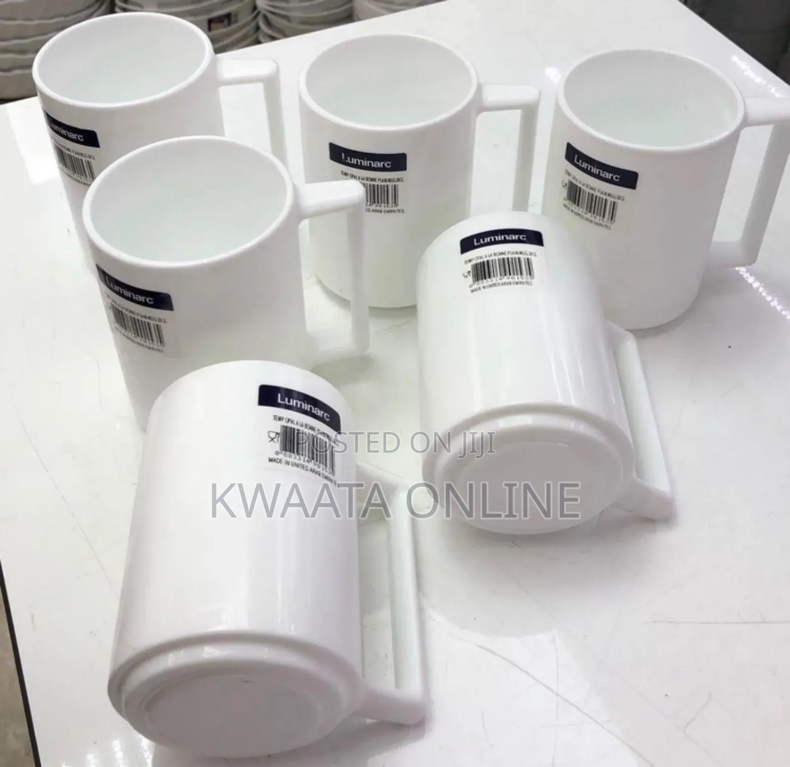 Luminarc Coffee Mug Alabone Model, 
White (6 Pieces)