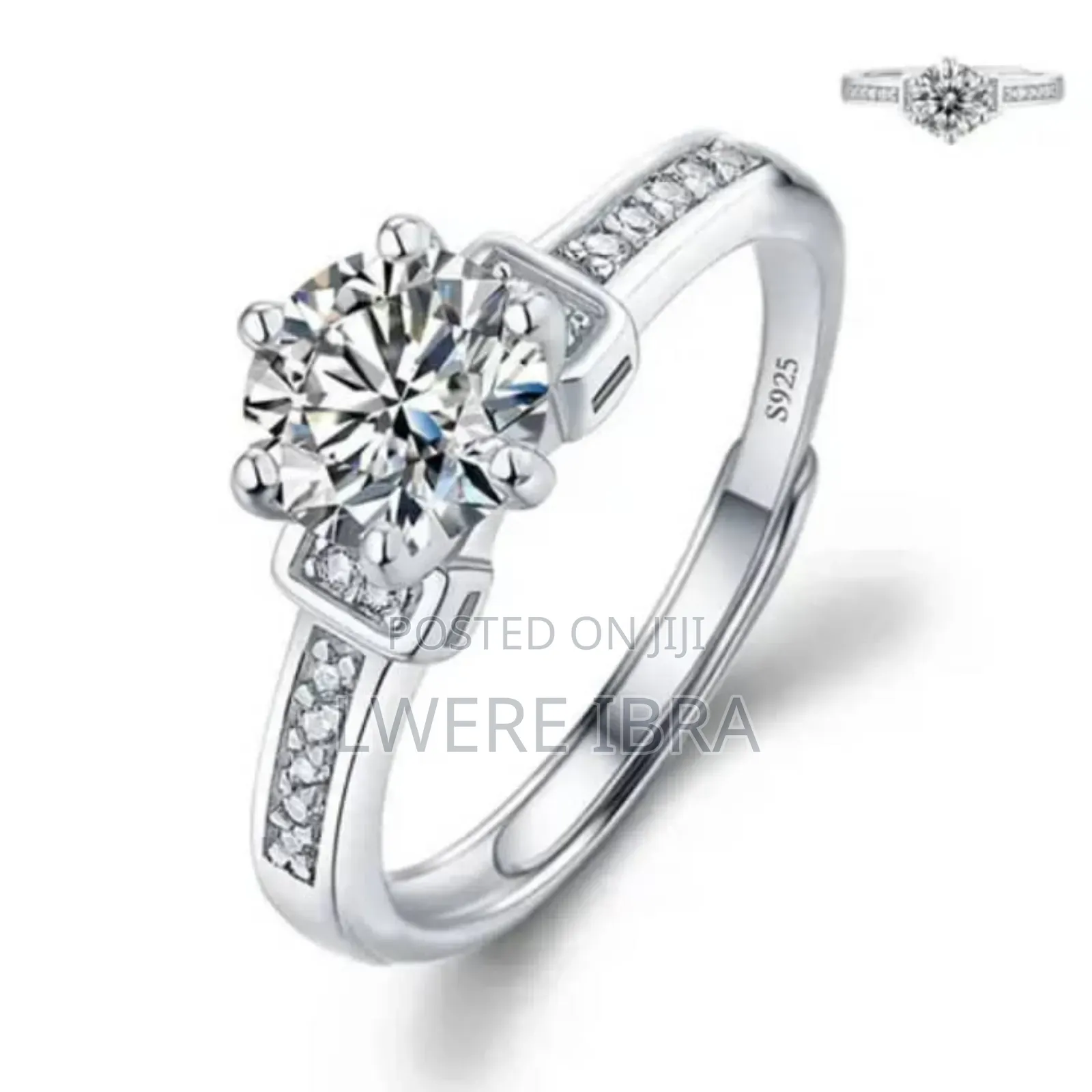 Unisex Sliver Wedding Rings