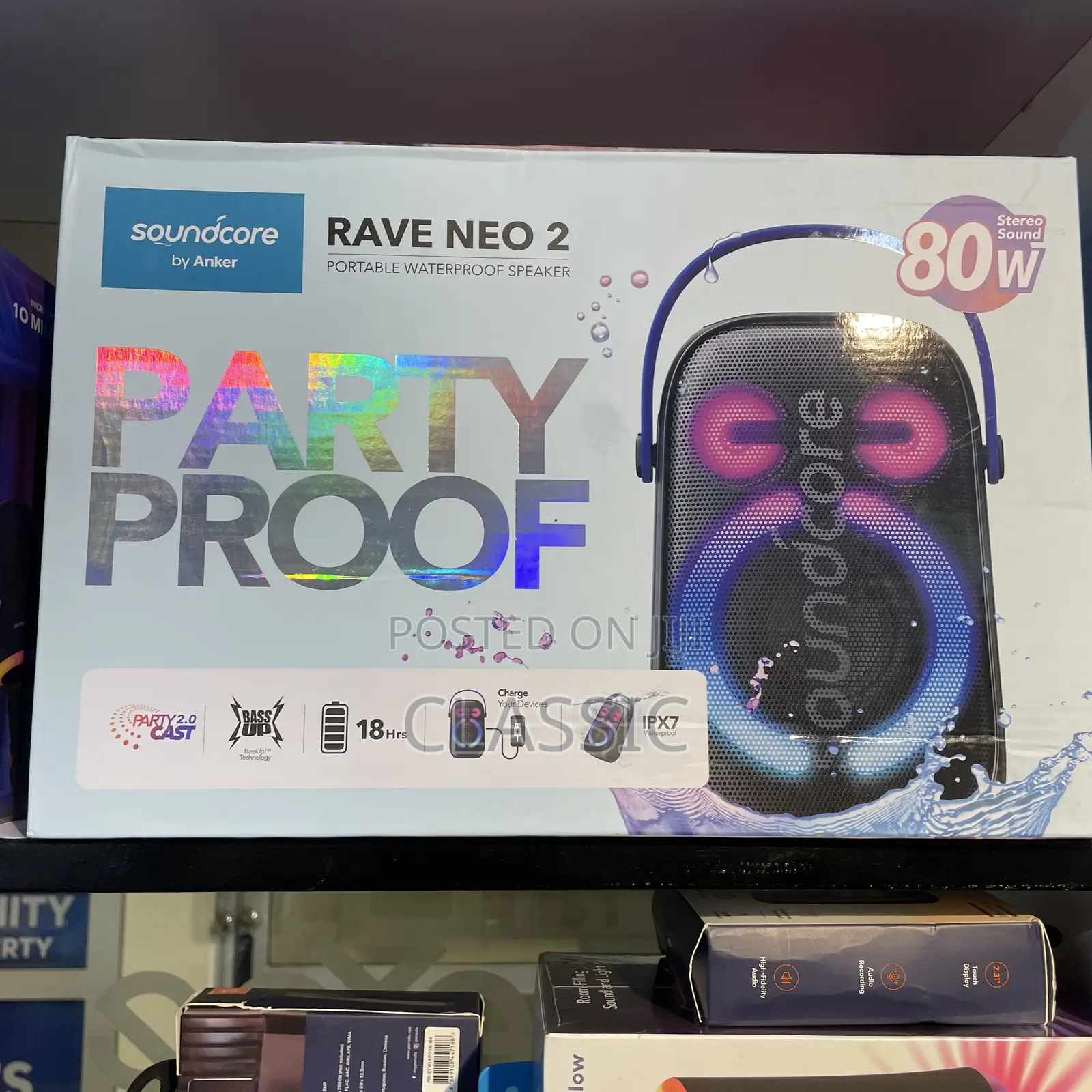 Anker Soundcore Rave Neo 2 Portable Speaker – 80w