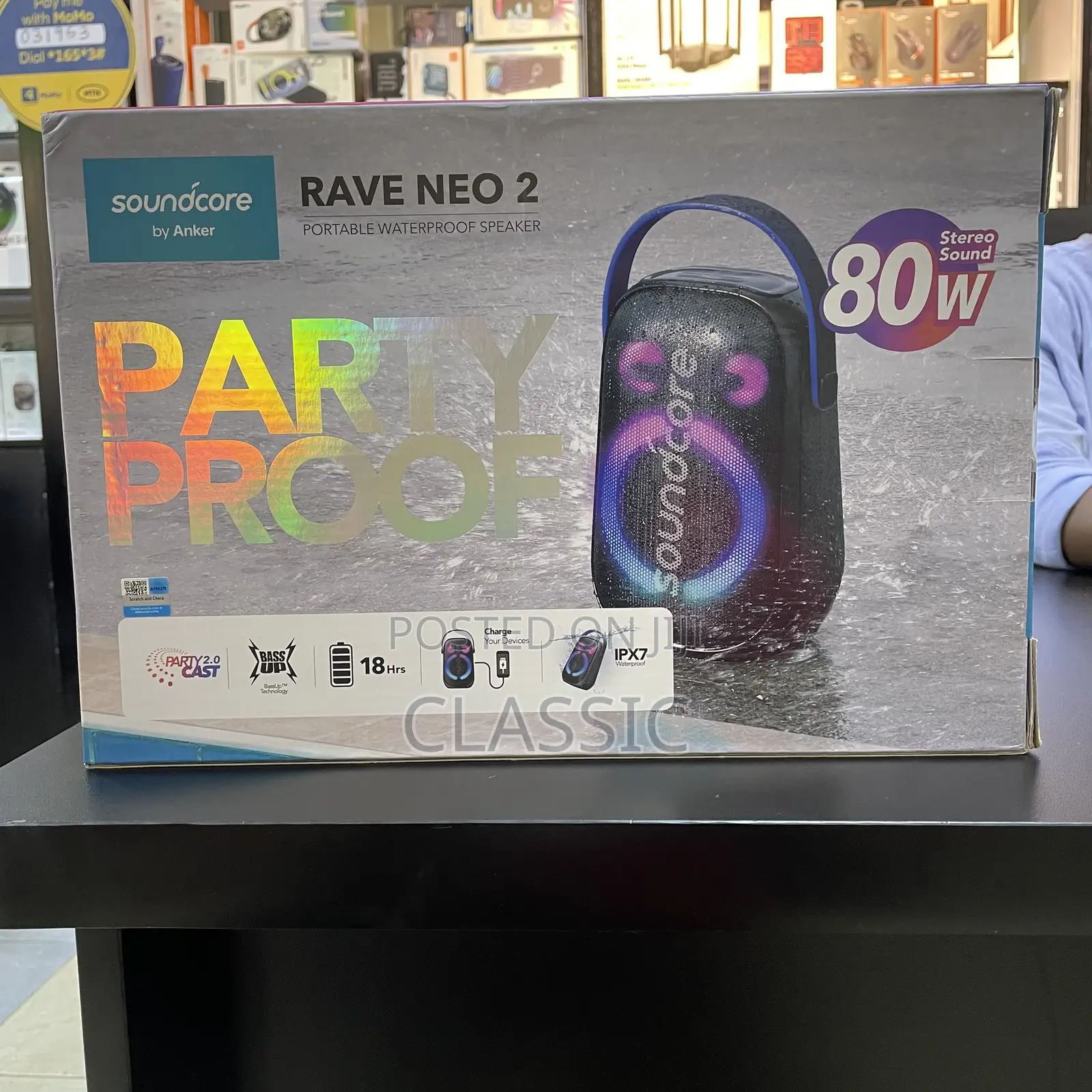 Anker Soundcore Rave Neo 2 Portable Speaker – 80w