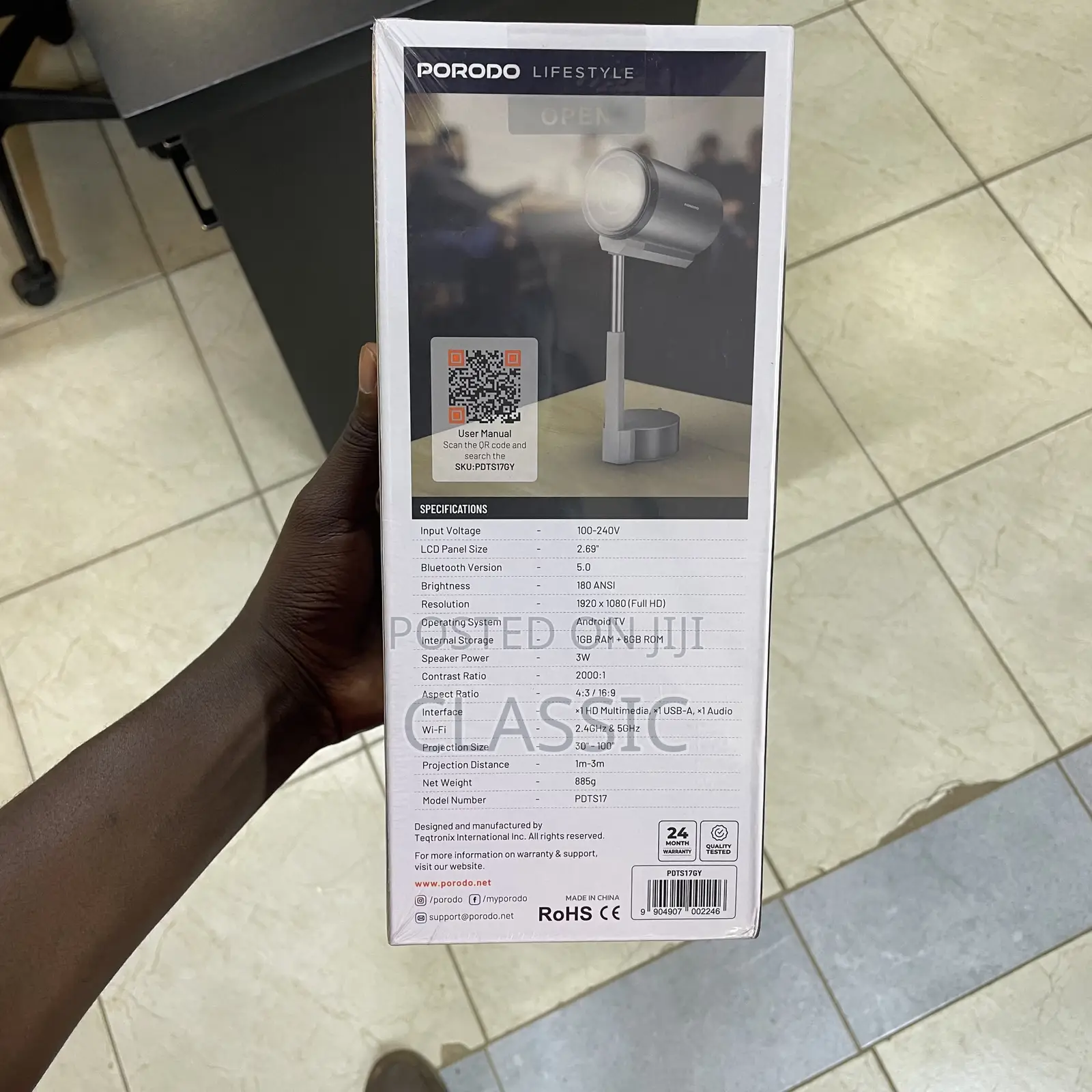 Porodo Lifestyle Lumio Smart FHD Projector