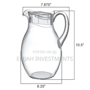 Clear Acrylic Water Pitcher Jug